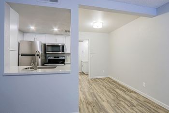 Open kitchen for gracious entertaining